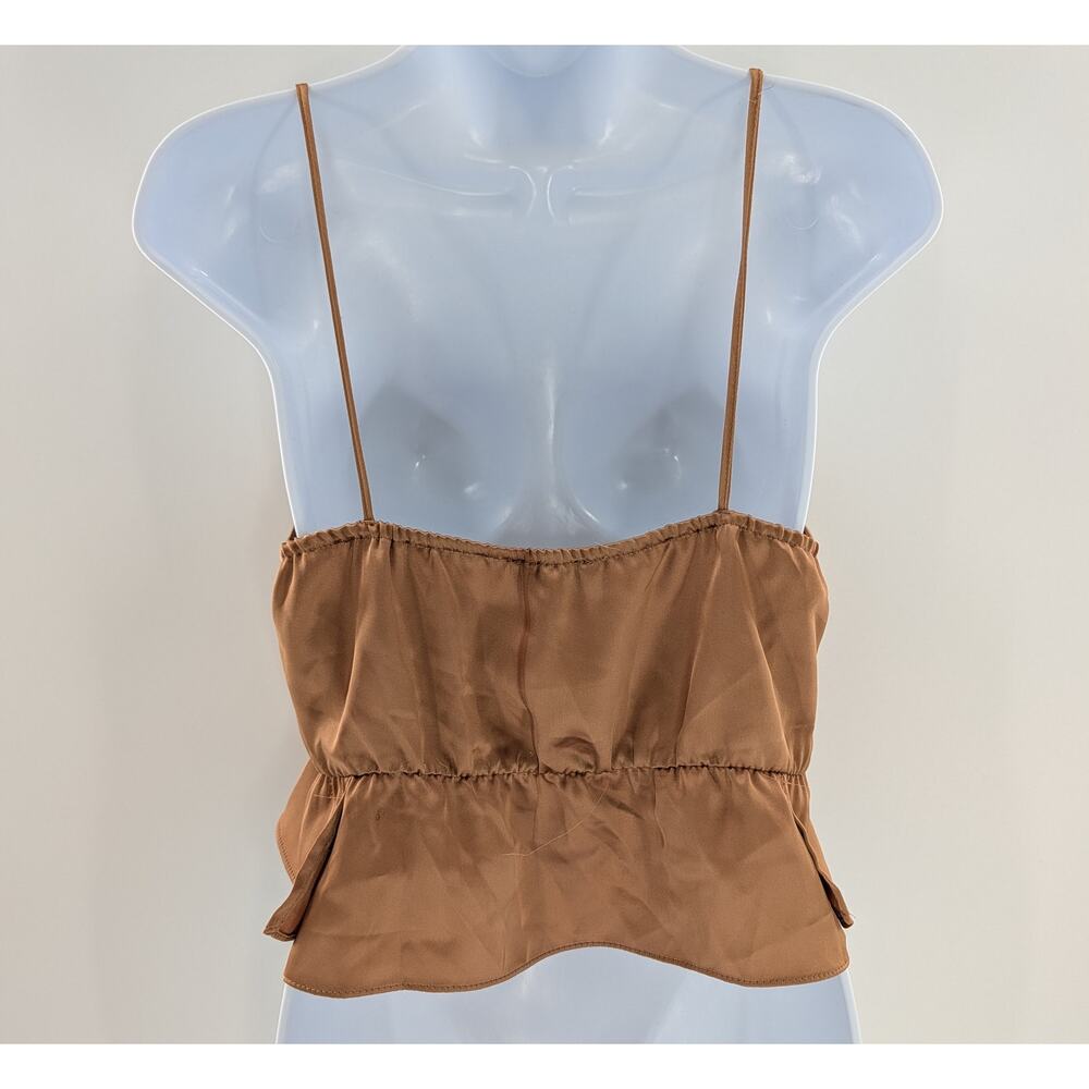Topshop Strappy Ruffle Camisole Cropped Top - Picture 4 of 9